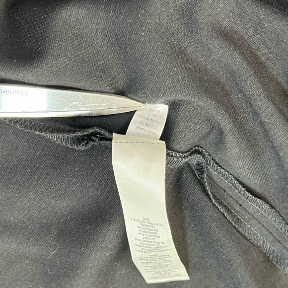 Chicos Black Faux Fur Ponte Vest Size 2 Tie Waist Sleeveless Office Fashion - Picture 7 of 8